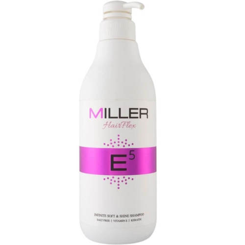 שמפו ללא מלחים MILLER E5 לשיער יבש מסדרת היירפלקס מילר 1000 מ