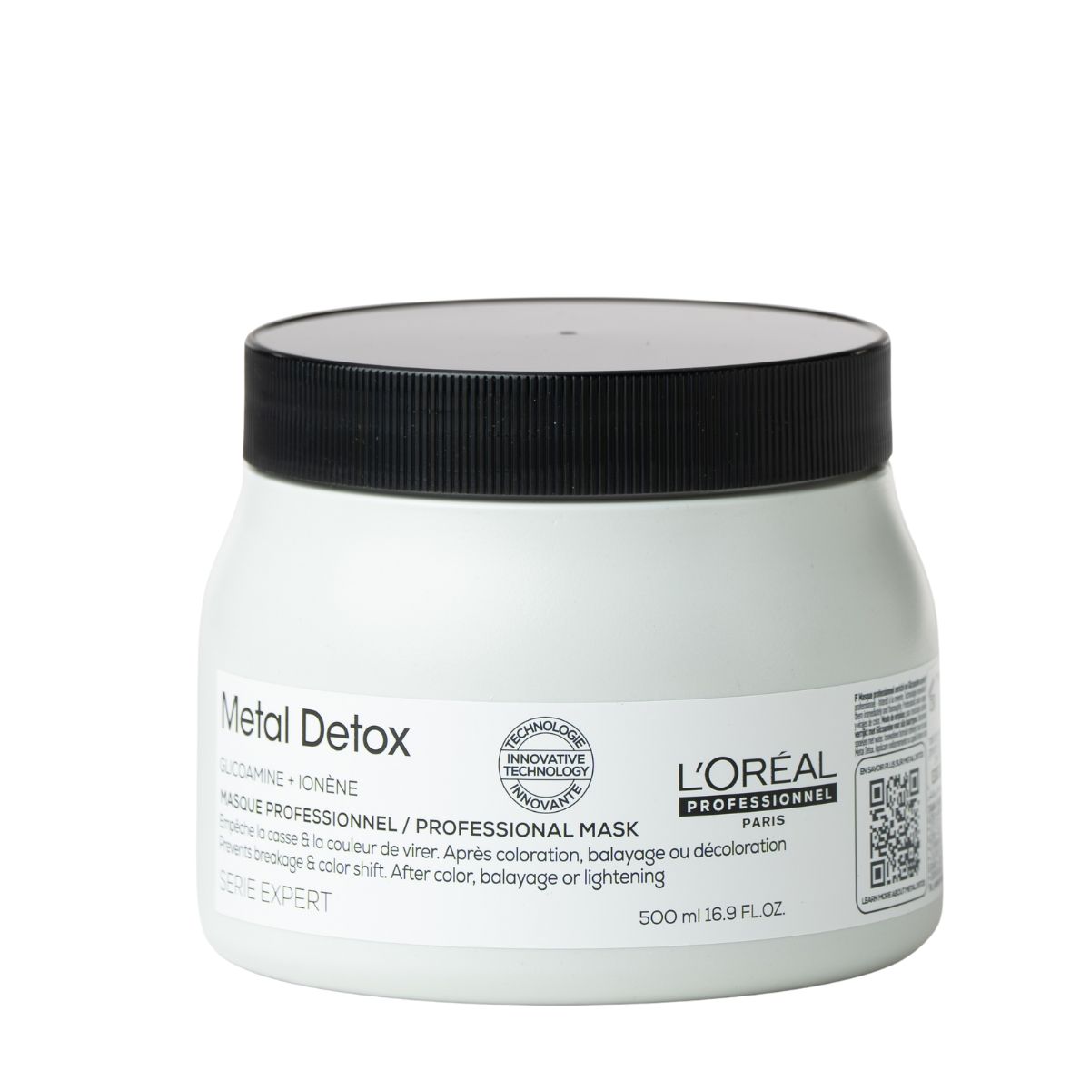 מסכה דיטוקס METAL DETOX לשיער לנטרול מתכות לשיער שעבר צביעה, בליאג` או הבהרה LOREAL לוריאל 500 מ"ל