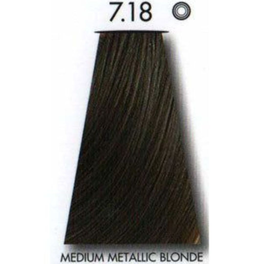 צבע לשיער Medium Metalic Blonde 7.18 קיון KEUNE