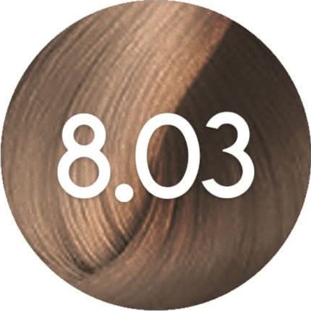 גוון 8.03 WARM LIGHT BLONDE פארמויטה FarmaVita צבע לשיער 100 גרם