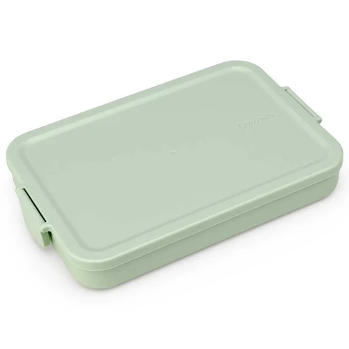 קופסת אוכל שטוחה 1.1 ליטר Make & Take ללא BPA ירוק ג׳ייד Brabantia, בטוח לשימוש במיקרו, במקפיא ובמדיח, ללא BPA מומלץ. מחיר מבצע. מקט Y-202926 - עולם הפרזול 03