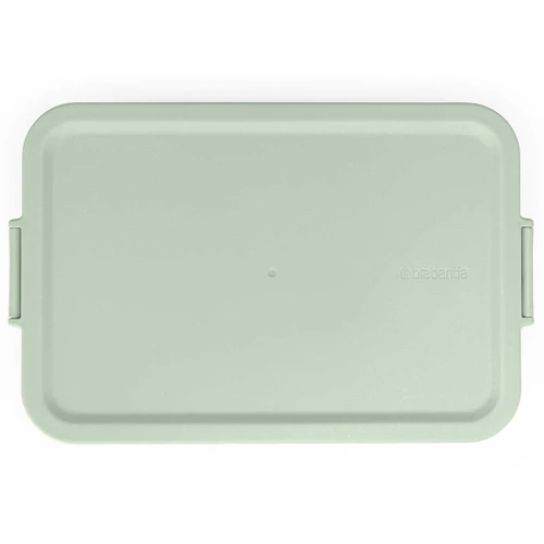 קופסת אוכל שטוחה 1.1 ליטר Make & Take ללא BPA ירוק ג׳ייד Brabantia, בטוח לשימוש במיקרו, במקפיא ובמדיח, ללא BPA מומלץ. מחיר מבצע. מקט Y-202926 - עולם הפרזול 06