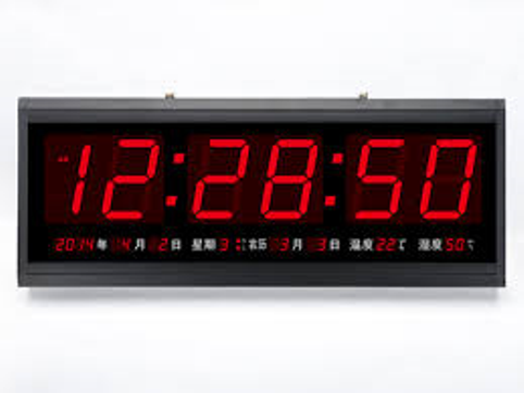 שעון קיר LED חשמלי HG2368