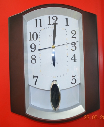 PW014  שעון קיר מטוטלת נעה PEARL