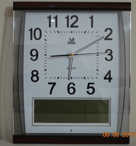 PW170 שעון קיר אנלוגי +דיגיטלי+SMART LIGHT