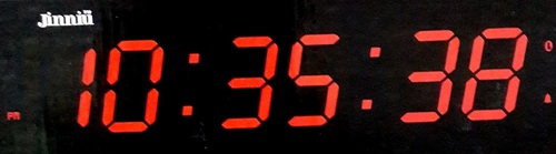 JH4818 שעון לד אדום תצוגת שעה דקות שניות