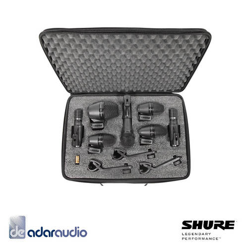 סט מיקרופונים לתופים במזוודה SHURE PGADRUMKIT7