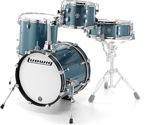 מערכת תופים LUDWIG BREAKBEATS LC179BLS Azure Blue Sparkle 023