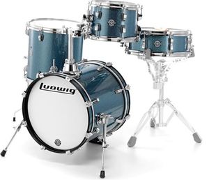 מערכת תופים LUDWIG BREAKBEATS LC179BLS Azure Blue Sparkle 023