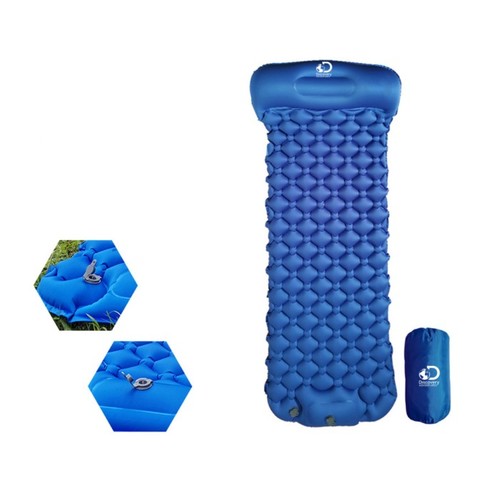 מזרון מתנפח מעצמו לתרמילאים עם כרית ומשאבה   Camping Air Mattress Ultralight DISCOVERY
