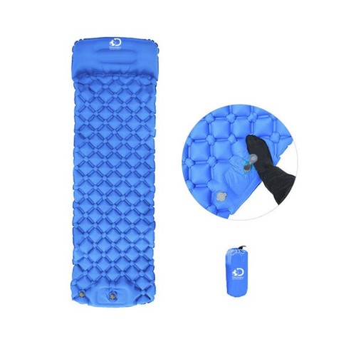 מזרון מתנפח מעצמו לתרמילאים עם כרית ומשאבה   Camping Air Mattress Ultralight DISCOVERY