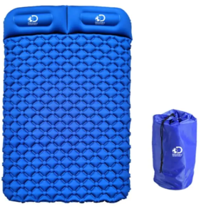 מזרון מתנפח מעצמו זוגי עם כרית ומשאבה   Camping Air Mattress Ultralight DISCOVERY Outdoor