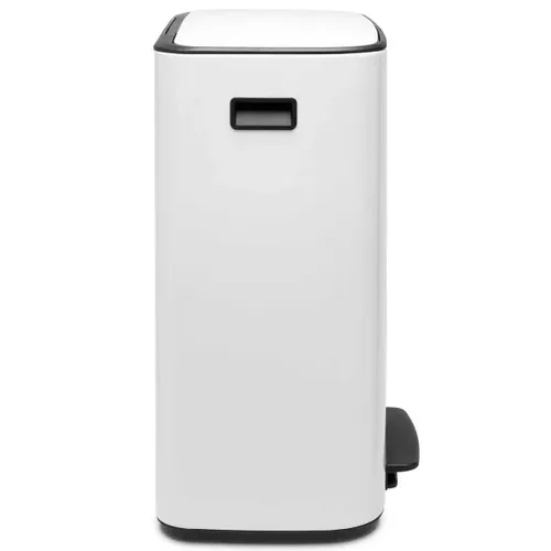 פח ברבנטיה למטבח 60 ליטר - Brabantia לבן פח הפרדה מתוך קולקציית פחי אשפה למטבח (מבט נוסף) - קל לניקוי ותחזוקה לשמירה על מראה חדש ומבריק