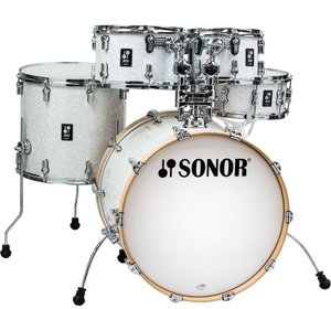 מערכת תופים 5 חלקים ללא אביזרים "22 SONOR AQ2 Stage Set WHP 17335 
