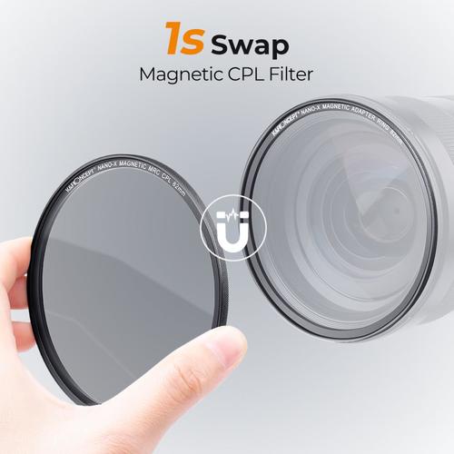 פילטר פולורייזר K&F CPL 67mm מגנטי