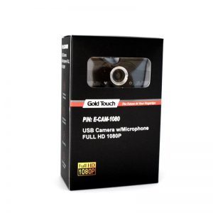 מצלמת רשת איכותית עם מיקרופון Gold Touch USB FHD 1080p E-CAM-1080 גולד טאצ Gold Touch