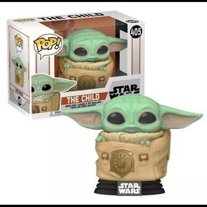 FUNKO POP! STAR WARS THE MANDALORIAN THE CHILD WITH BAG #405