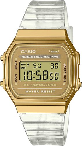 CASIO A168XESG-9A רצועה שקופה קסיו Casio Casio