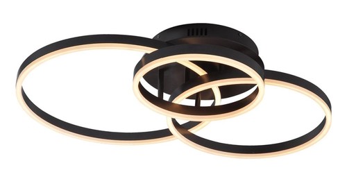 חישוק שלישיה משודרג LED 75W שחור CCT