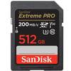 כרטיס זיכרון Sandisk Extrem Pro 512GB 200MBs 4K
