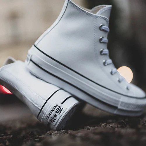 סניקרס קונברס עור  Converse Chuck Taylor All Star Lift Platform Leather | נשים