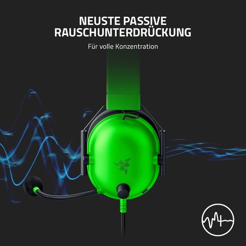 אוזניות גיימינג ירוק Green Razer BlackShark V2 X  