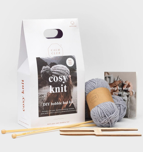 ערכה לסריגה כובע צמר Calm Club Cosy Knit