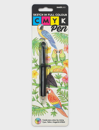 עט אמנות 4 צבעים יוצרים את כל הצבעים CMYK Pen