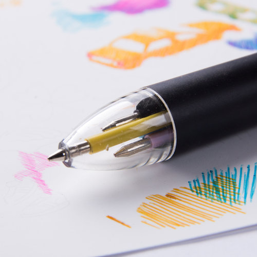 עט אמנות 4 צבעים יוצרים את כל הצבעים CMYK Pen