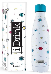 בקבוק שומר חום קור 500 מל - עיניים IDRINK