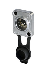 RRX5M-Z קונקטור זכר XLR 5 פין עם כיסוי IP65 NEUTRIK REAN Rean by Neutrik