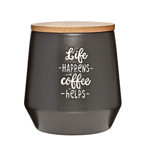  צנצנת שחורה 1 ליטר COFFEE CULTURE storage jar