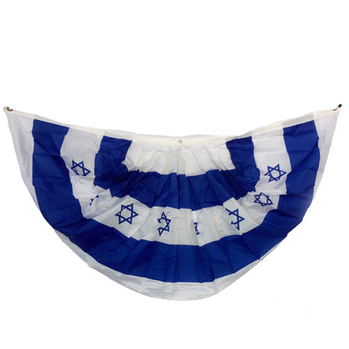 דגל ישראל בד חצי עגול 90X180 ס