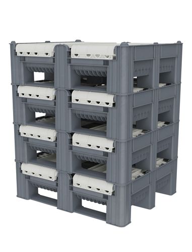 מיכל דולב DFLC מתקפל אטום / מחורר 120*100*h74