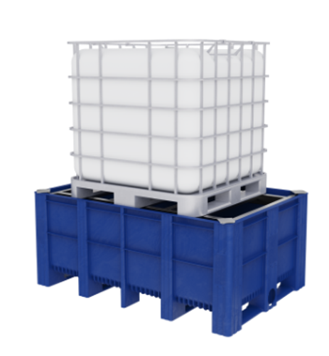 מאצרה לקובית IBC עם סורג מגולוון 176*120*h74