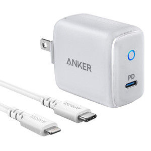מטען קיר Anker 18W PD USB C+MFI Cable