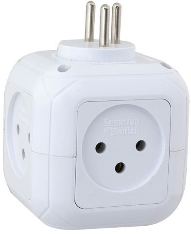 מפצל חשמל 1 ל-5 קוביה