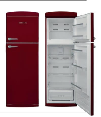 מקרר מקפיא עליון GE343REBO דגם GENERAL
