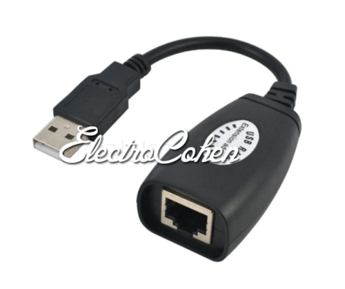 כבל מתאם RJ45 נקבה לUSB זכר