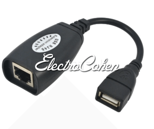 כבל מתאם RJ45 נקבה לUSB נקבה