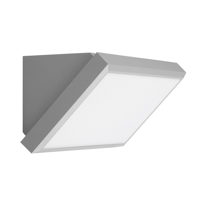 צמוד קיר פינתי בגימור אפור 24W CCT