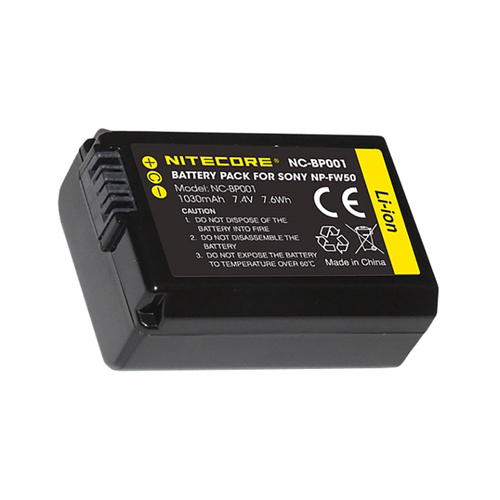 סוללה תואמת Nitecore Sony NP-FW50