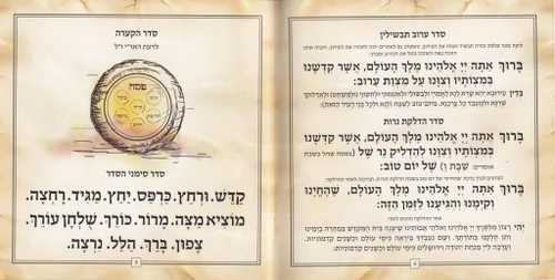 הגדה של פסח פורמט ריבועי- מאויירת