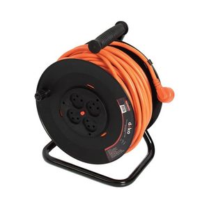 תוף מאריך מקצועי 40 מטר 3X2.5mm כולל 4 שקעים ישראליים Nisko
