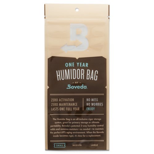 שקית אחסון קטנה לשנה Boveda + שקית לחות 69% קטנה 