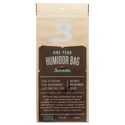 שקית אחסון קטנה לשנה Boveda + שקית לחות 69% קטנה 