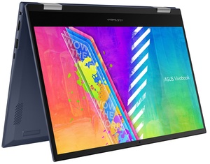 מחשב נייד ASUS VIVOBOOK 14 FLIP N6000/8GB/256GB/14.0-TOUCH/WIN11/BLUE/1Y/1.45KG/PEN TP1401KA-EC022W
