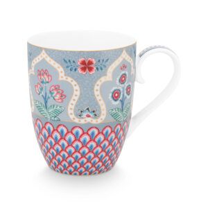  סט 6 מאג 350 מ”ל תכלת, Flower Festival מבית PIP STUDIO