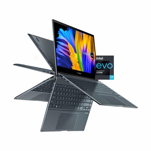 מחשב נייד ASUS ZEN BOOK FLIP 13 OLED I7-1165G7/1TB/16GB/13.3-TOUCH/WIN11/PINE-GREY/1.3KG/1Y/PEN UX363EA-HP521W