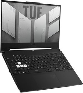 מחשב נייד ASUS TUF DASH GAMING FX517ZC I7-12650H/16GB/512/RTX3050-4GB/15.6"/BLACK/FD/1Y/2.0KG FX517ZC-HN098